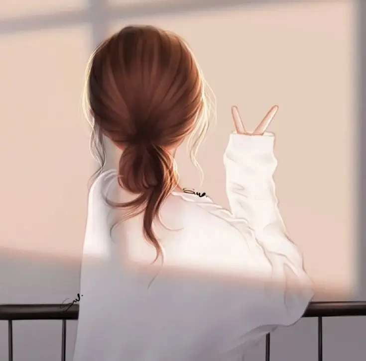 Ảnh Cô Gái Buồn Quay Lưng Anime Thơ Mộng