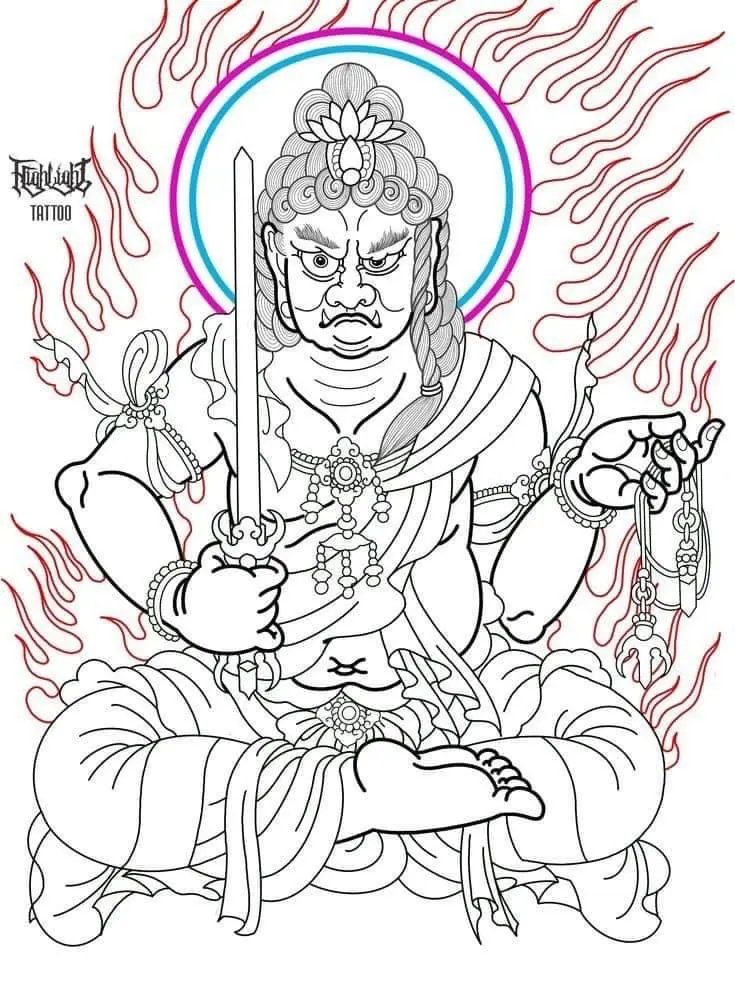 Khám Phá Ý Nghĩa Hình Xăm Minh Vương Bất Động 43