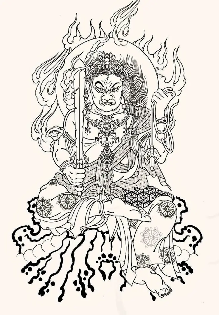 Khám Phá Ý Nghĩa Hình Xăm Minh Vương Bất Động 58