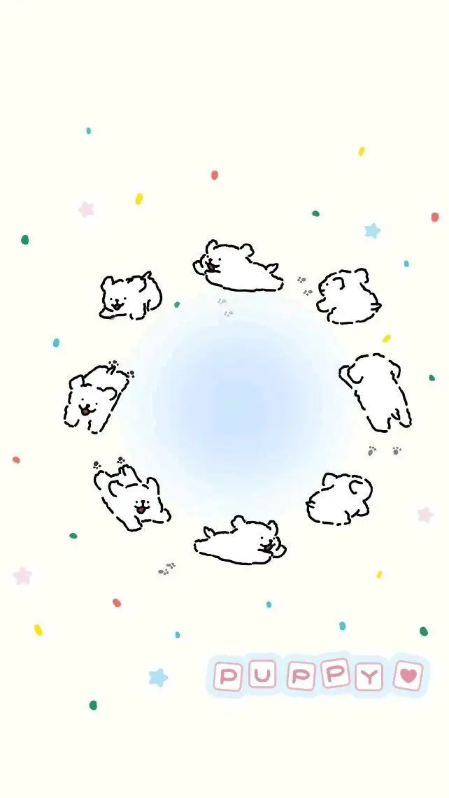 Hình Nền Dễ Thương Với Tông Trắng Cute