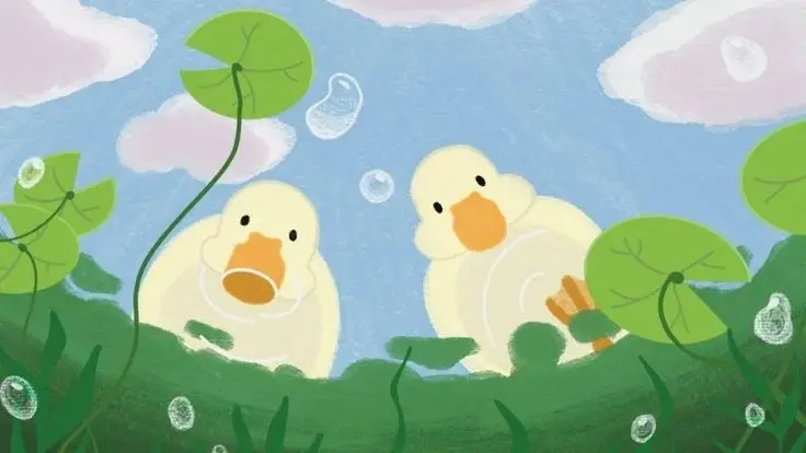 Hình nền điện thoại con vịt dễ thương và ngộ nghĩnh