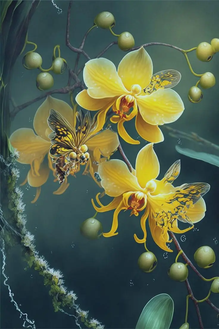 Hình Nền Lá Nguyệt Quế Bằng Vàng Sang Trọng