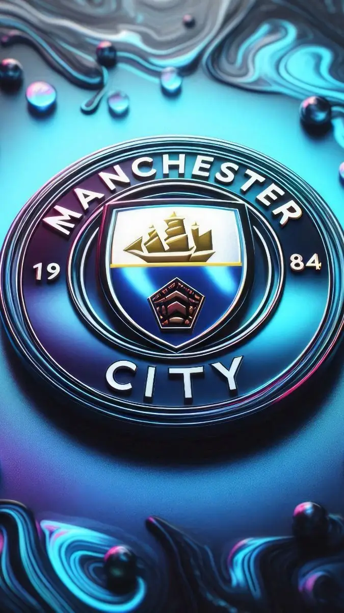 Hình nền logo Man City độc đáo cho fan bóng đá
