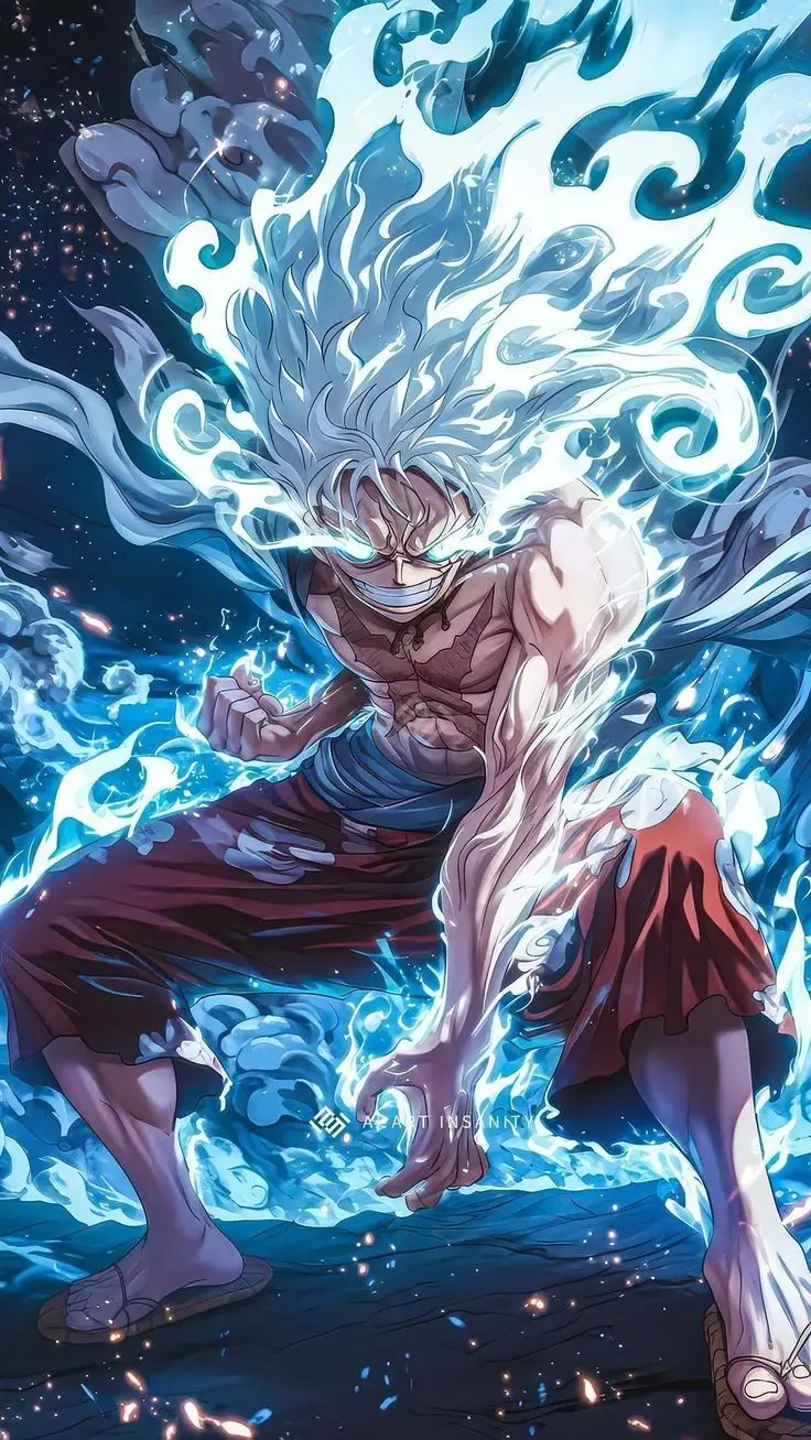 Hình nền Luffy Gear 5 cho fan One Piece