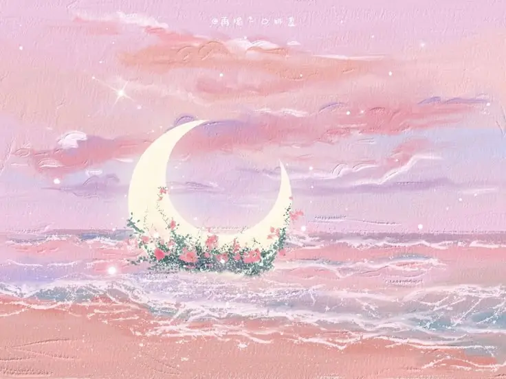 Hình nền máy tính cute màu hồng dễ thương cho gái xinh