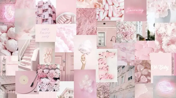 Hình Nền Máy Tính Màu Hồng Pastel Dễ Thương