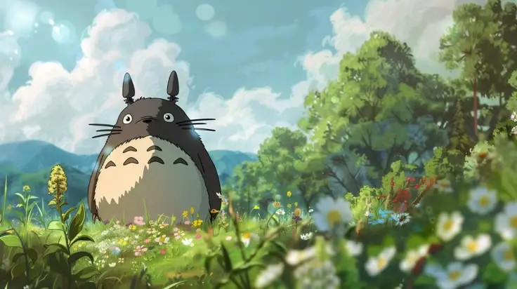 Hình Nền Máy Tính Totoro Dễ Thương