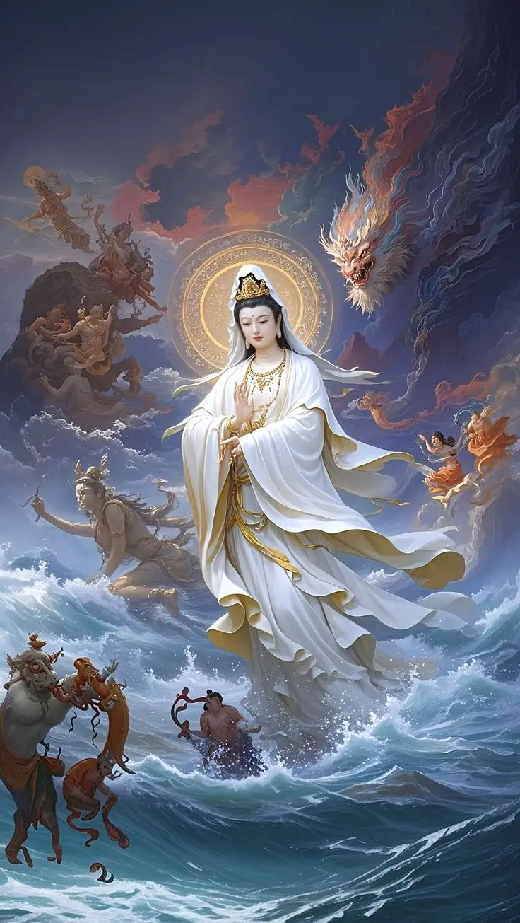 Hình nền phật bà Quan Âm tinh tế và đầy ý nghĩa