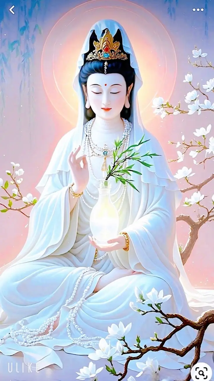 Hình nền Phật Quan Âm 3D mang lại bình yên