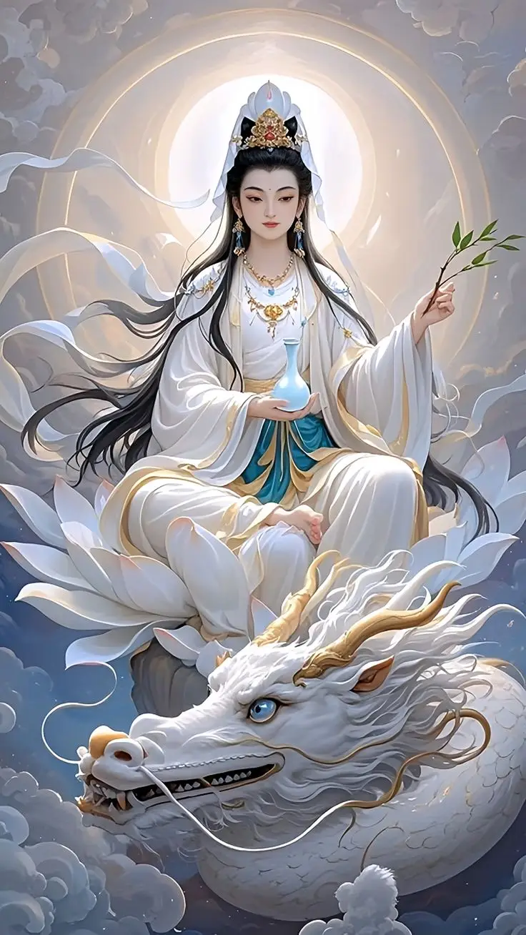 Hình nền Phật Quan Âm Bồ Tát mang lại bình an