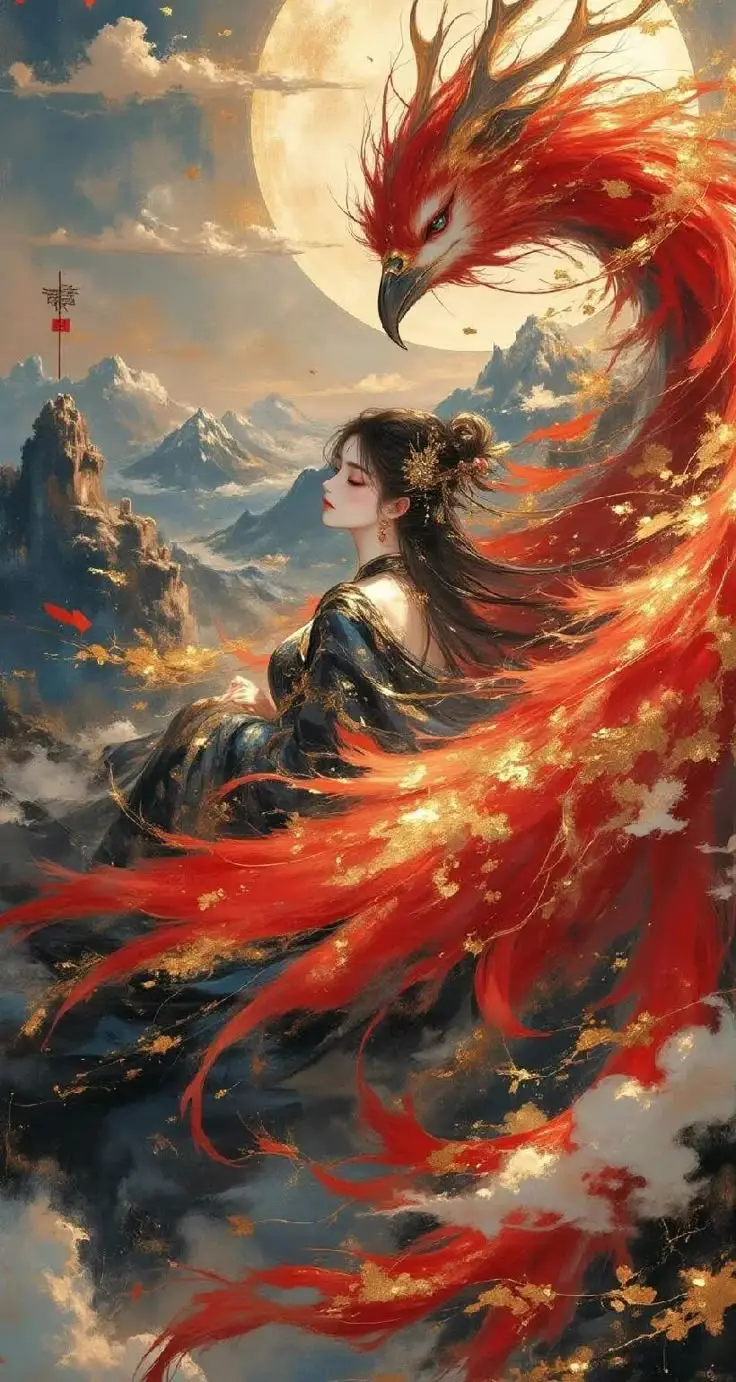 Hình nền Phượng Hoàng 3D: Biểu tượng của sức mạnh và tái sinh