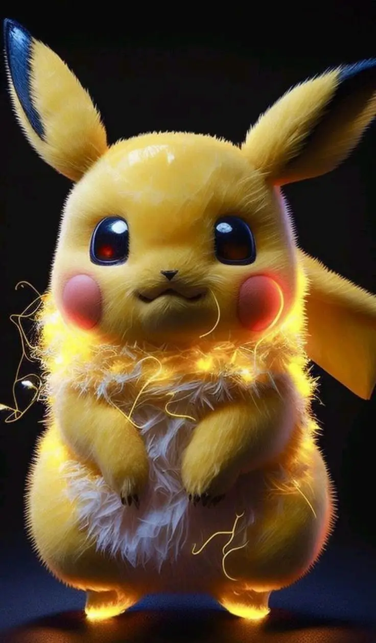 Hình nền Pikachu cute 3D cho điện thoại và máy tính