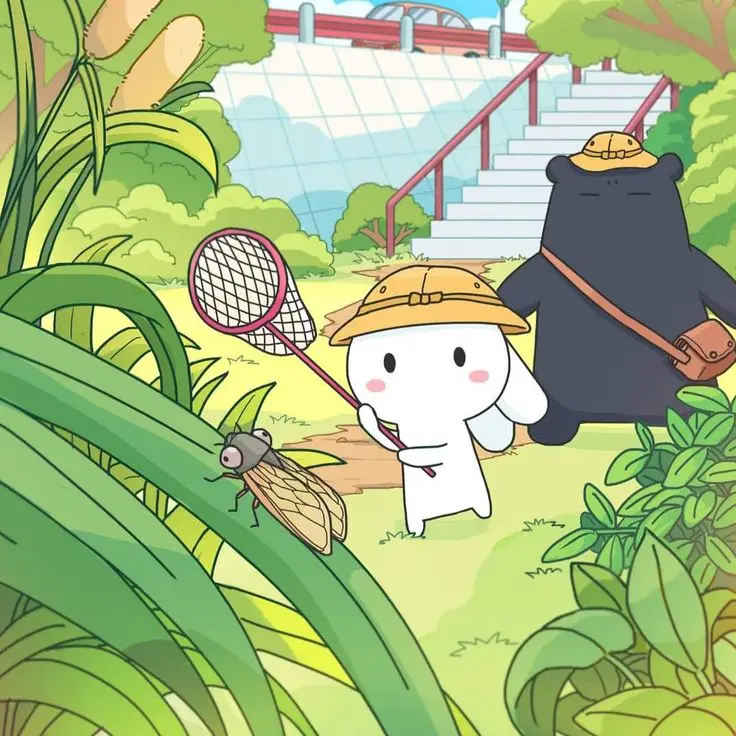 Bộ sưu tập hình nền thỏ bảy màu dễ thương