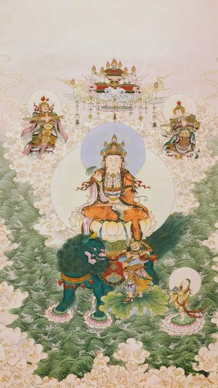Hình nền văn thù bồ tát – Tâm linh thanh tịnh trong không gian sống