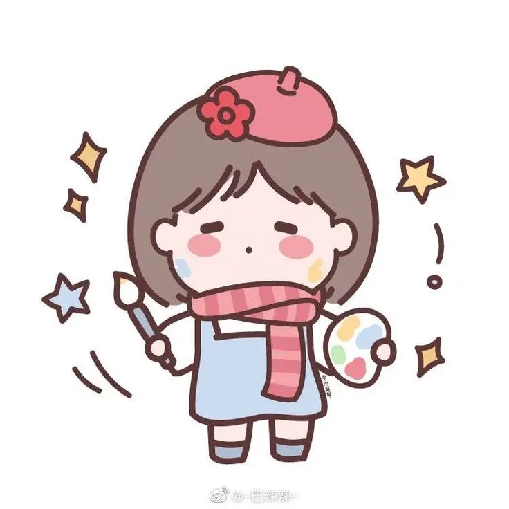 Hình Vẽ Cô Gái Cute Tỏa Sáng Ngọt Ngào