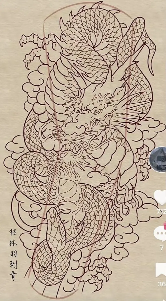 Hình Xăm 9 Con Rồng Kéo Quan Tài: Truyền Thuyết Và Hình Ảnh Xung Quanh 7