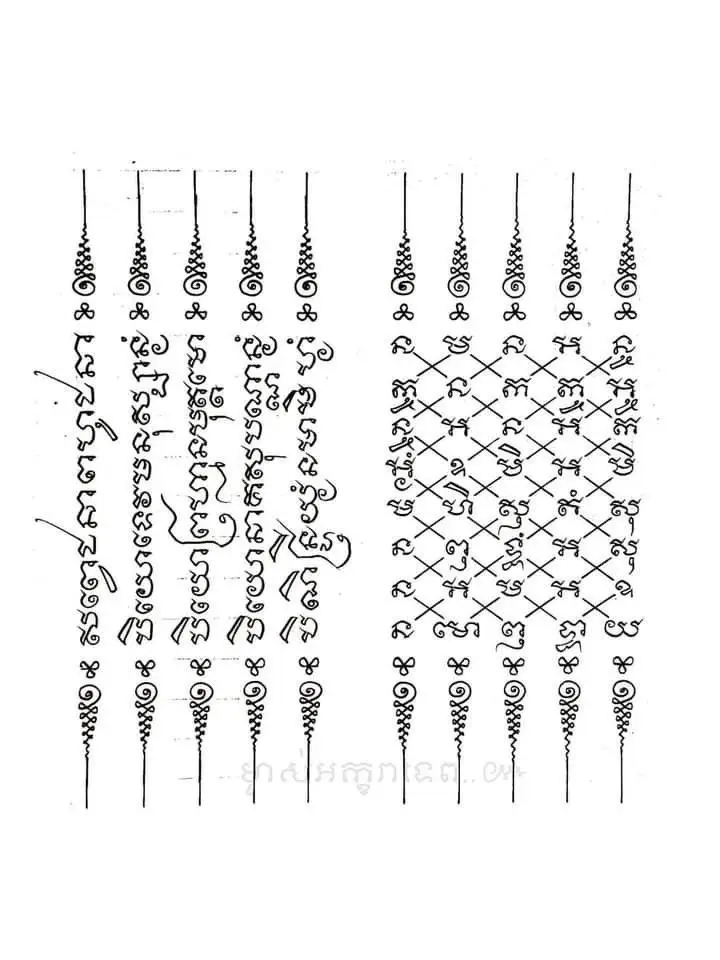 50 Hình Xăm Bùa Thái 5 Dòng Độc Đáo