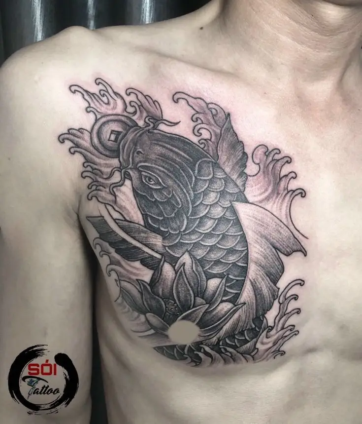 Hình Xăm Cá Chép Đơn Giản: Tượng Trưng Cho Tài Lộc