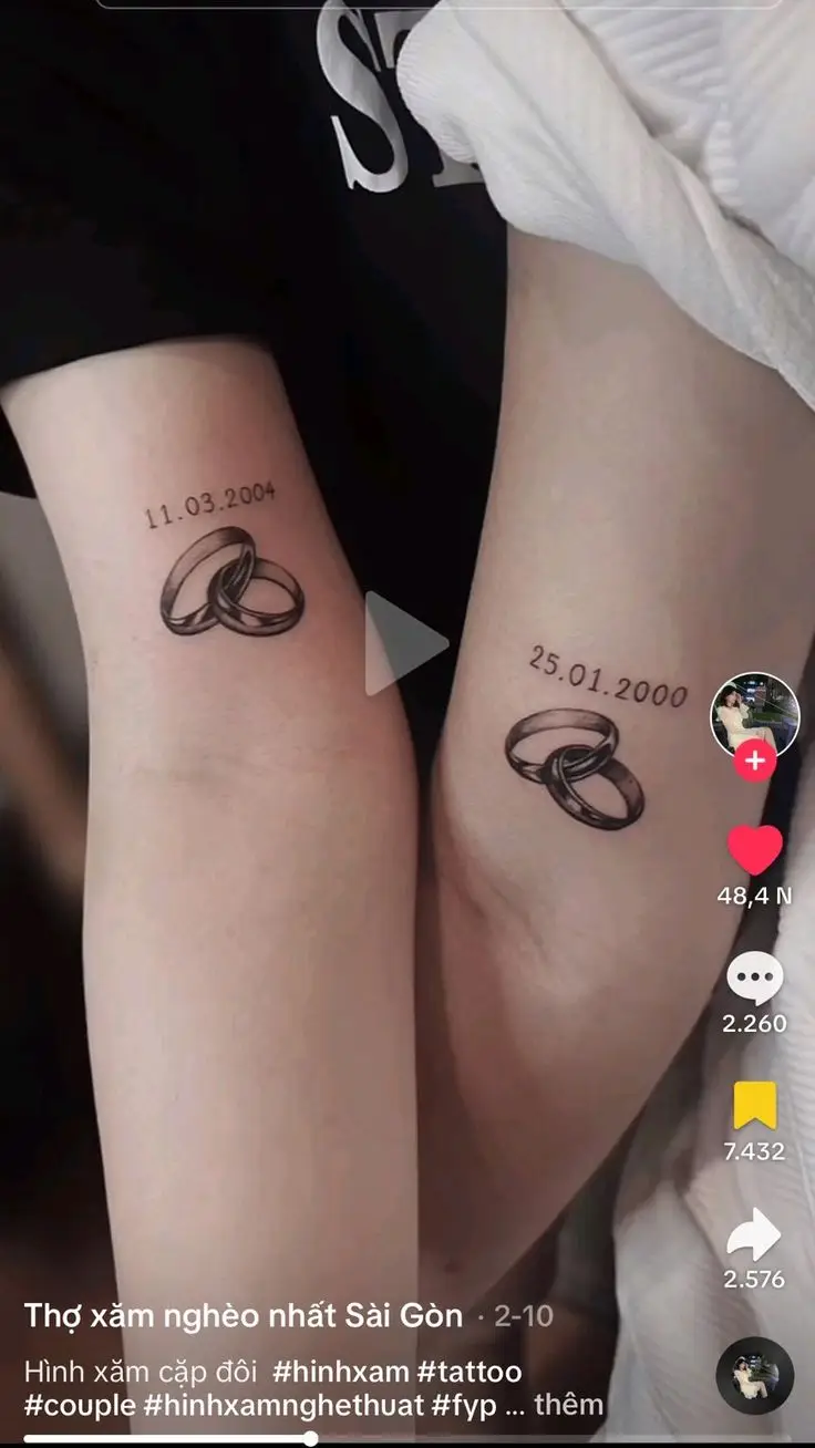 Hình Xăm Cặp Với Người Yêu: 50+ Mẫu Đáng Yêu Để Gắn Kết