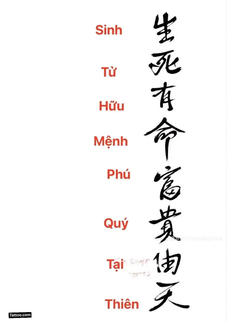 Hình Xăm Chữ Tàu Đẹp và Ý Nghĩa - Gợi Ý Hình Ảnh Tuyệt Vời 42