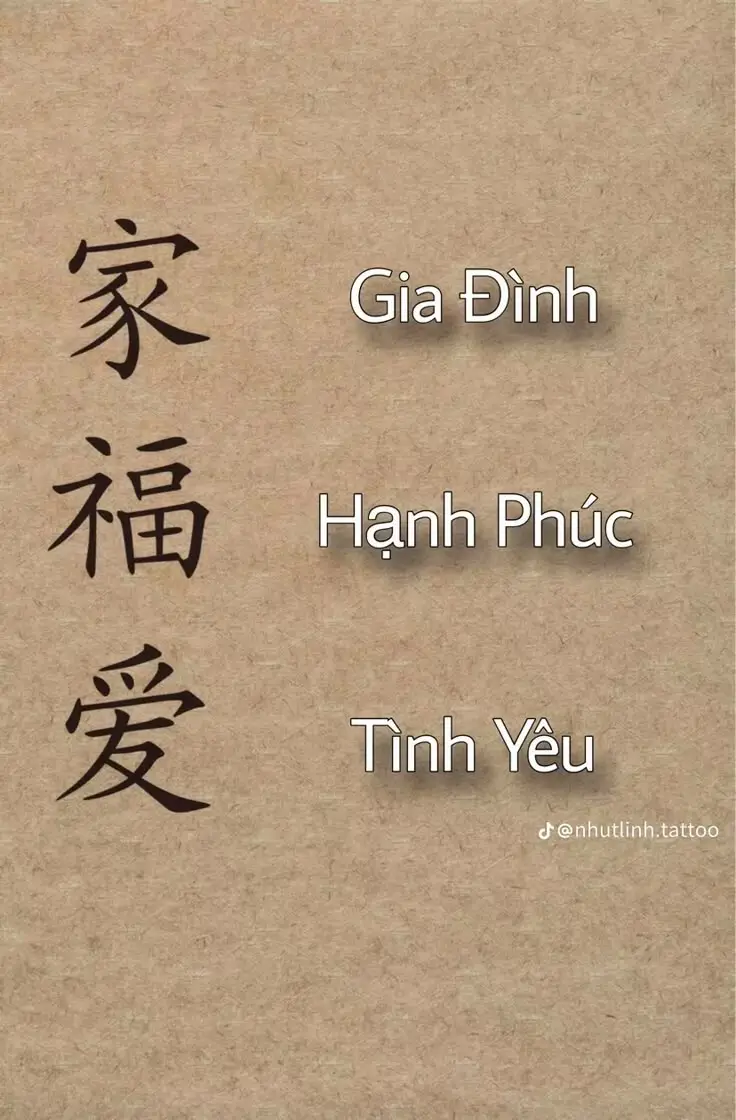Hình xăm chữ Trung Quốc đẹp và ý nghĩa 18