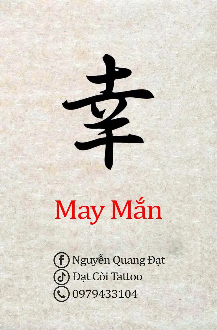 Hình xăm chữ Trung Quốc đẹp và ý nghĩa