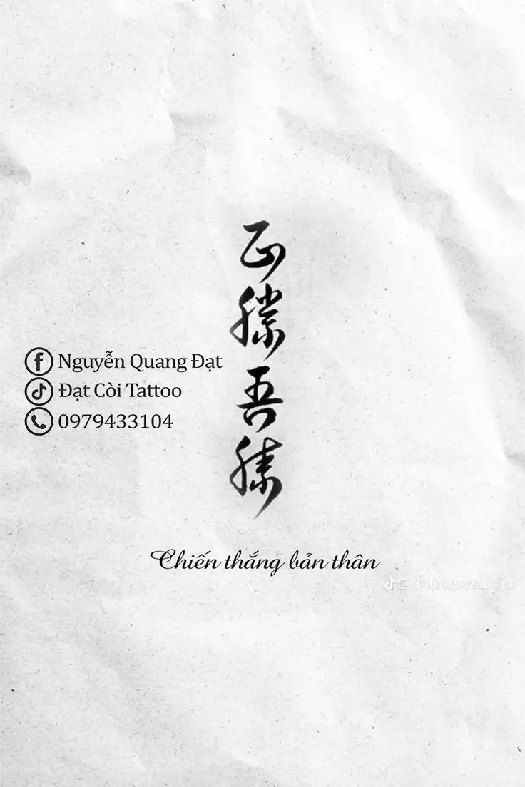 Hình xăm chữ Trung Quốc đẹp và ý nghĩa 38