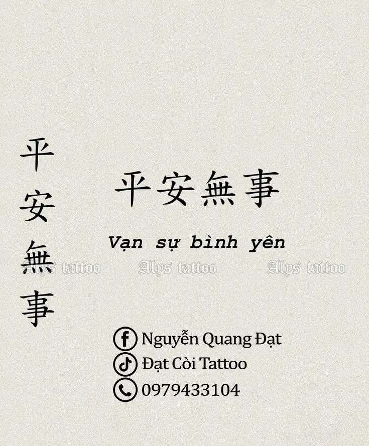 Hình xăm chữ Trung Quốc đẹp và ý nghĩa 46