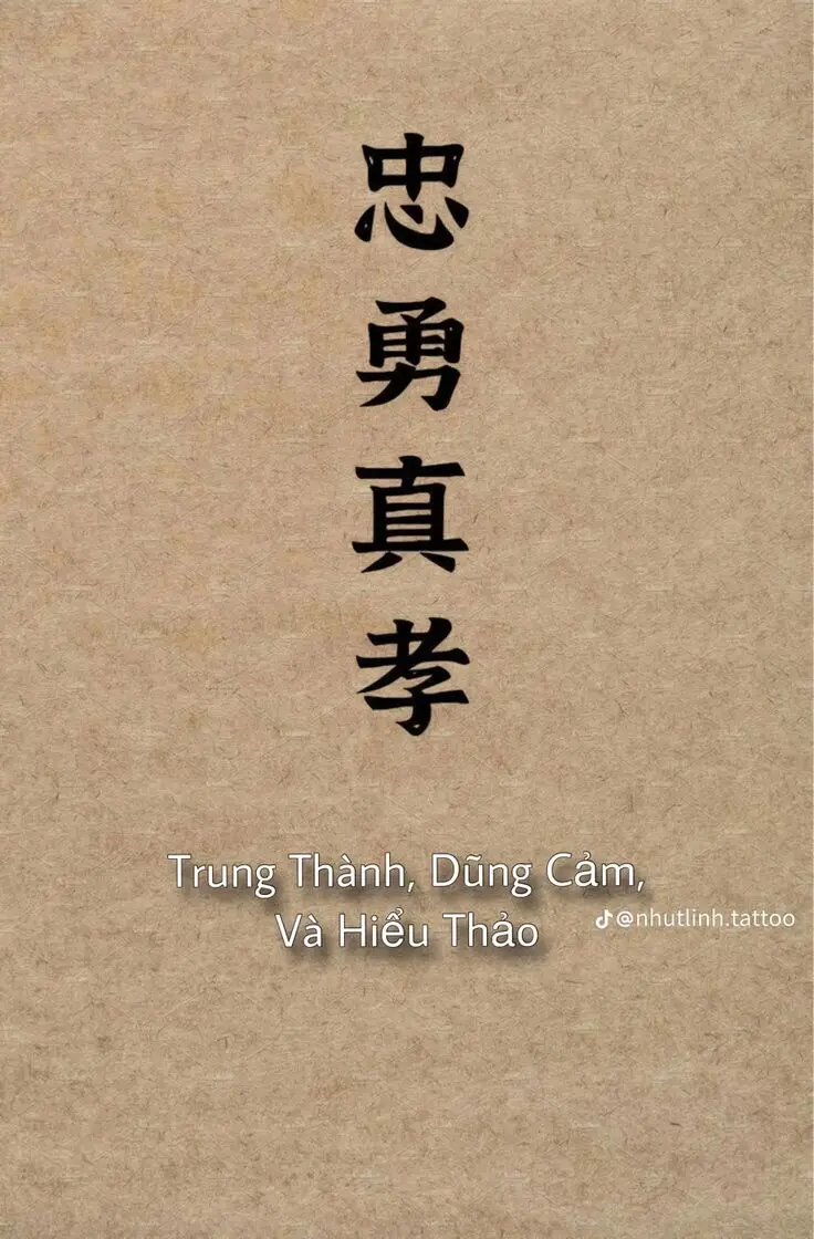 Hình xăm chữ Trung Quốc đẹp và ý nghĩa 55
