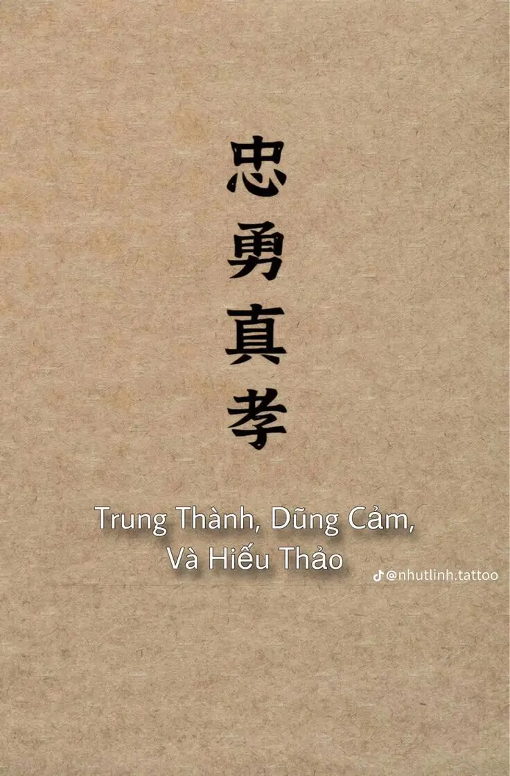 Hình xăm chữ Trung Quốc đẹp và ý nghĩa 62