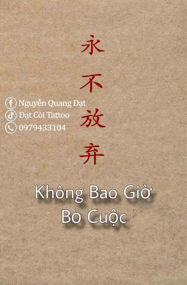Hình xăm chữ Trung Quốc đẹp và ý nghĩa 63