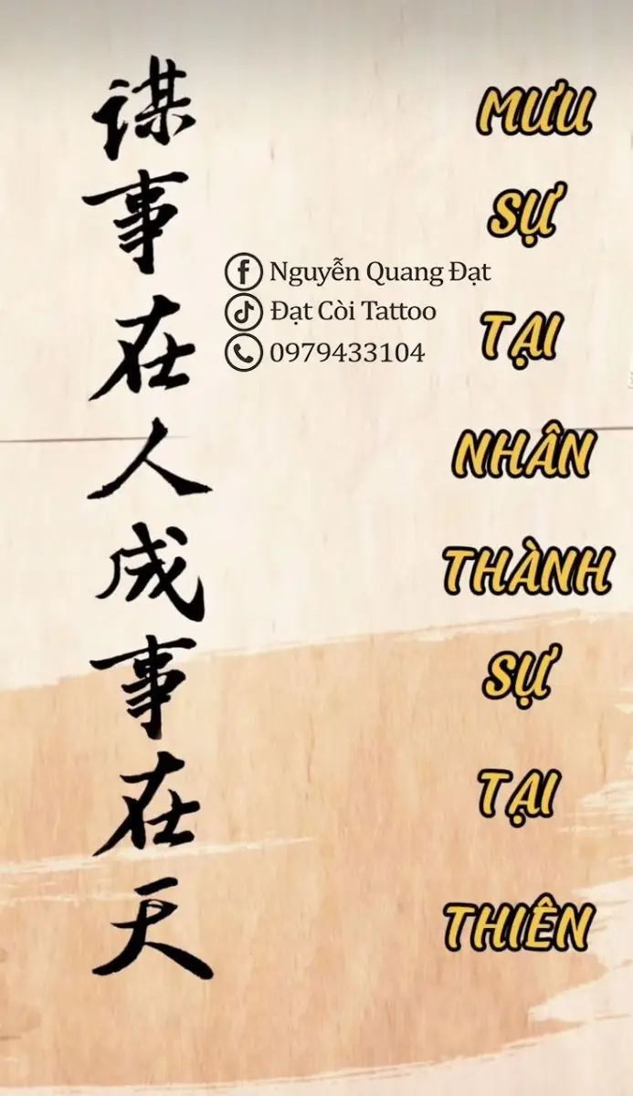 Hình xăm chữ Trung Quốc đẹp và ý nghĩa 65