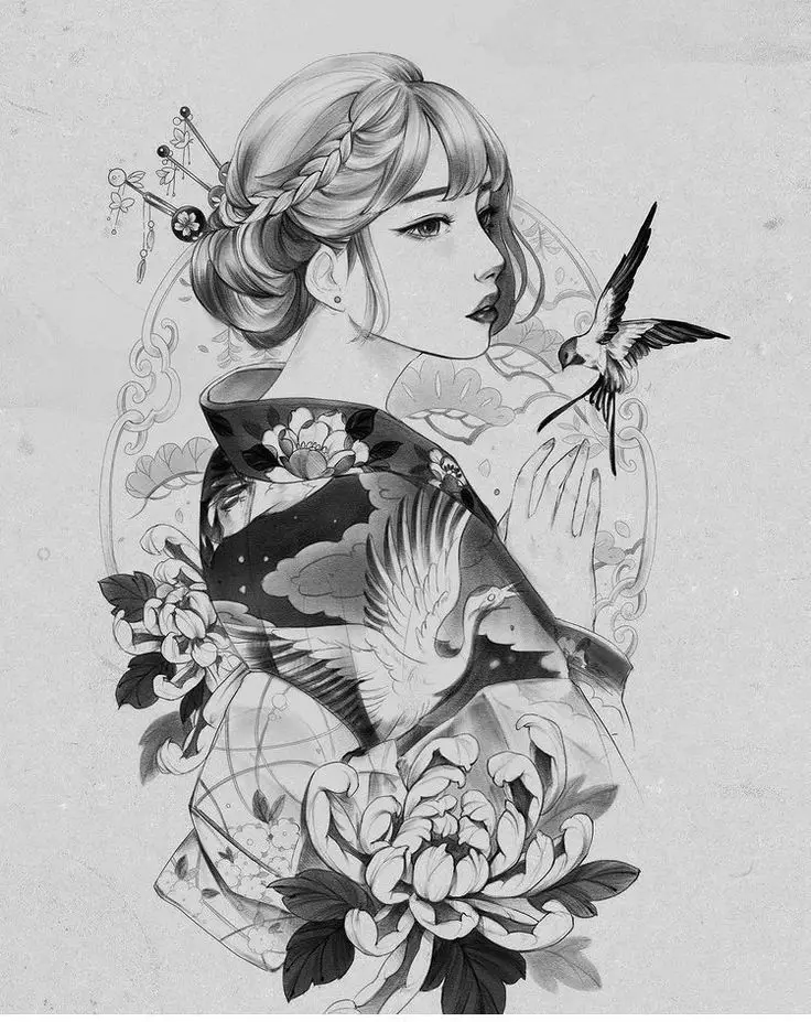 Hình Xăm Cô Gái Buồn – Ý Nghĩa và Gợi Ý Thiết Kế