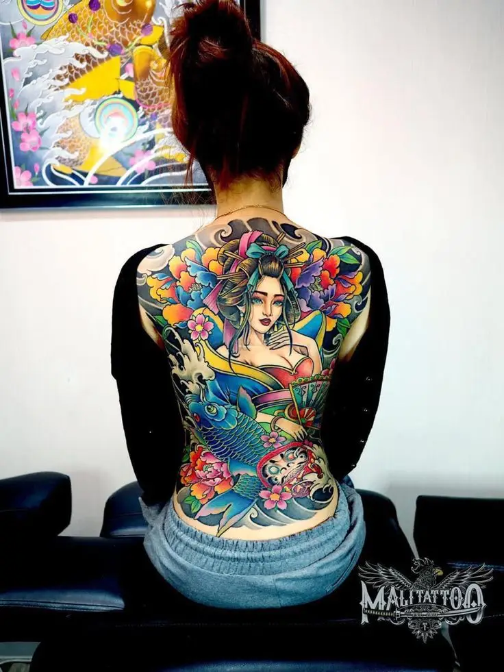 Hình xăm full lưng nữ: Kiểu dáng đẹp và ý nghĩa 8