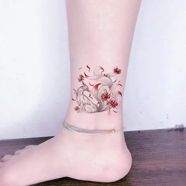 Hình Xăm Hồ Ly 9 Đuôi: Biểu Tượng Của Sự Thông Minh 25