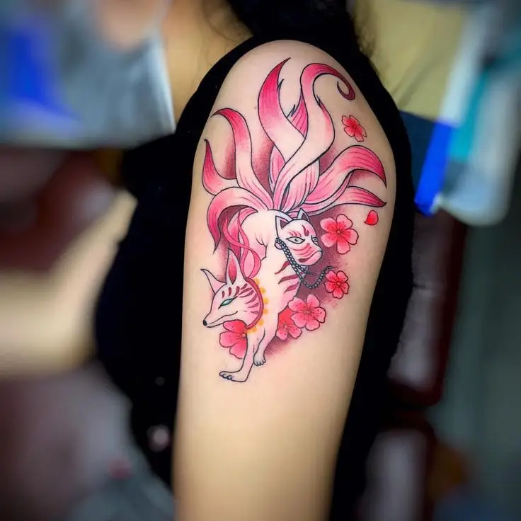 Hình Xăm Hồ Ly 9 Đuôi: Biểu Tượng Của Sự Thông Minh 56