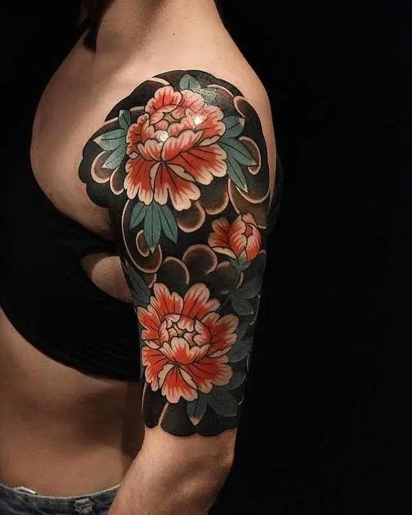 Hình Xăm Hoa Mẫu Đơn Cho Nam Thời Thượng 3