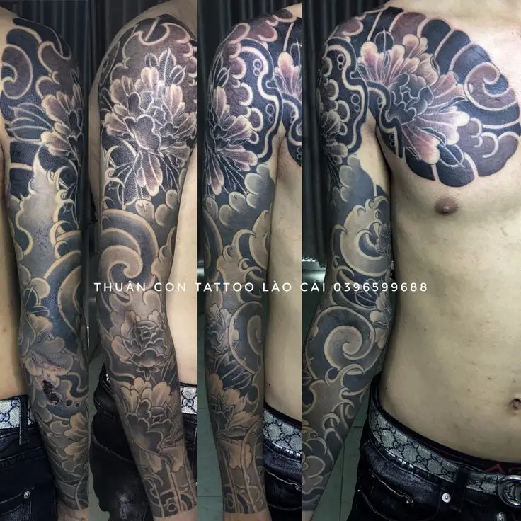 Hình Xăm Hoa Mẫu Đơn Cho Nam Thời Thượng 50