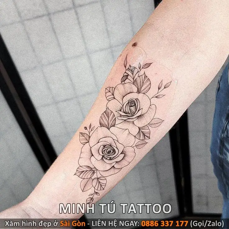 Hình Xăm Hoa Mẫu Đơn Cho Nam Thời Thượng 57
