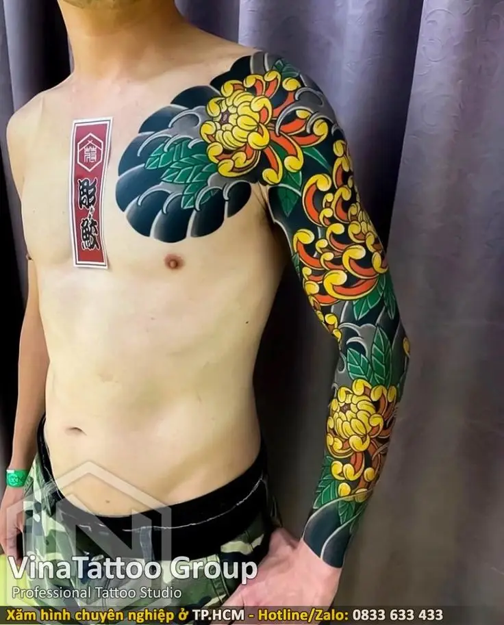Hình Xăm Hoa Mẫu Đơn Cho Nam Thời Thượng 63