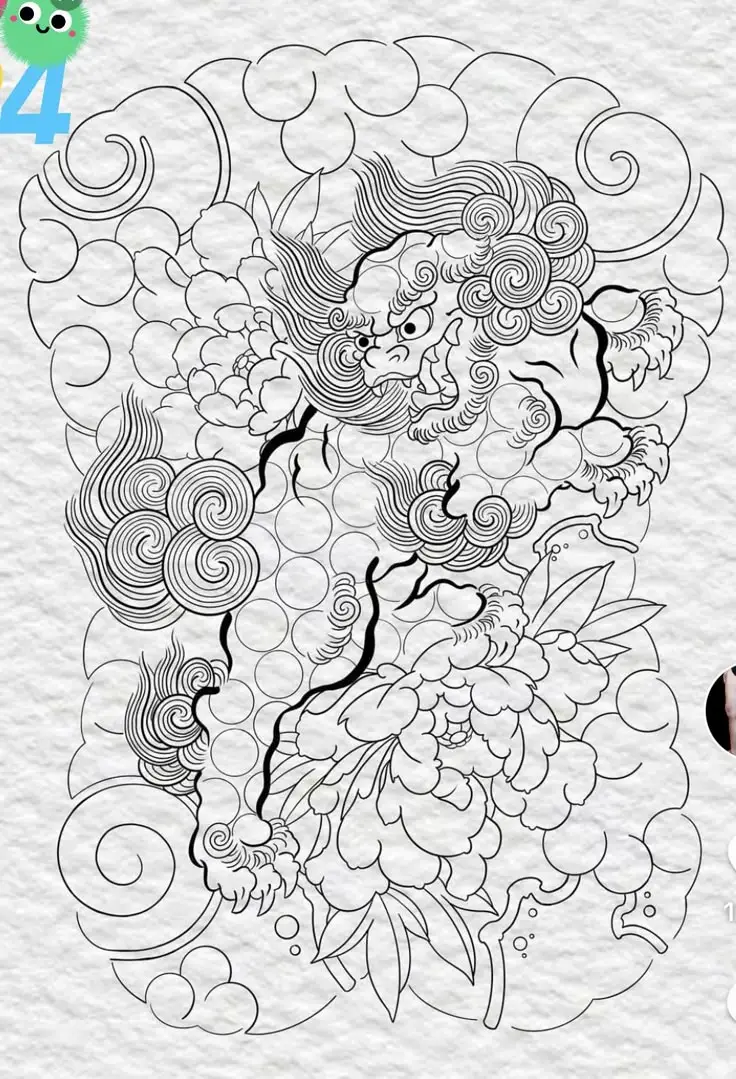 Hình Xăm Kỳ Lân Full Lưng: Ý Nghĩa Và Hình Ảnh Ấn Tượng 23