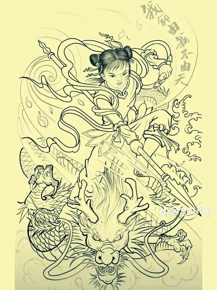Hình Xăm Kỳ Lân Full Lưng: Ý Nghĩa Và Hình Ảnh Ấn Tượng 43