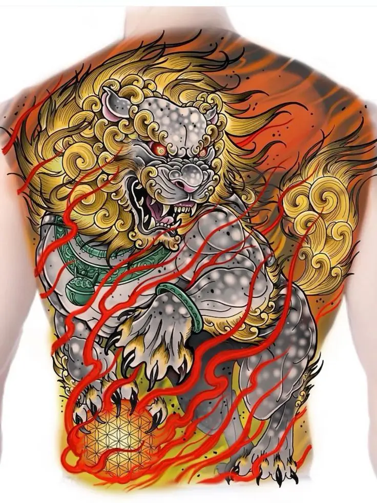 Hình Xăm Kỳ Lân Full Lưng: Ý Nghĩa Và Hình Ảnh Ấn Tượng 62