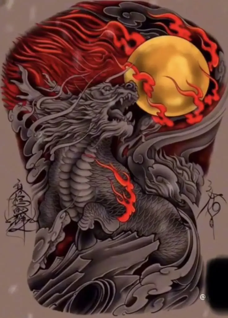 Hình Xăm Kỳ Lân Full Lưng: Ý Nghĩa Và Hình Ảnh Ấn Tượng 63