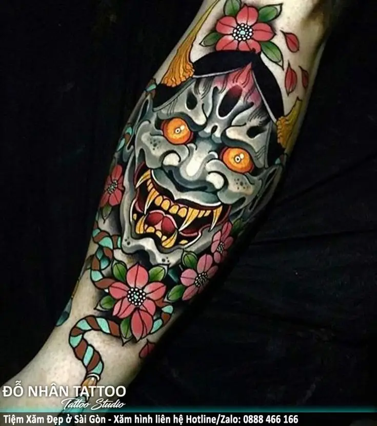 Hình Xăm Mặt Quỷ Ở Chân Nam – Ý Nghĩa Và Mẫu Hình Đẹp