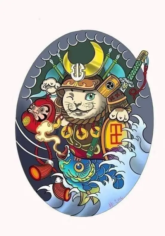 Sưu Tầm Những Hình Xăm Mèo Thần Tài Ấn Tượng 33