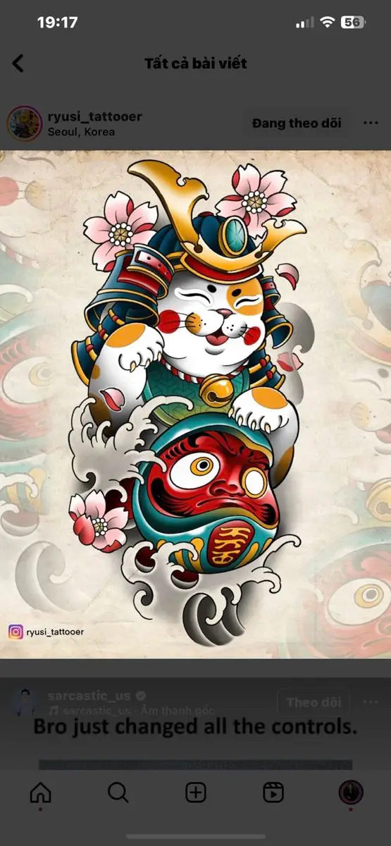 Sưu Tầm Những Hình Xăm Mèo Thần Tài Ấn Tượng 56