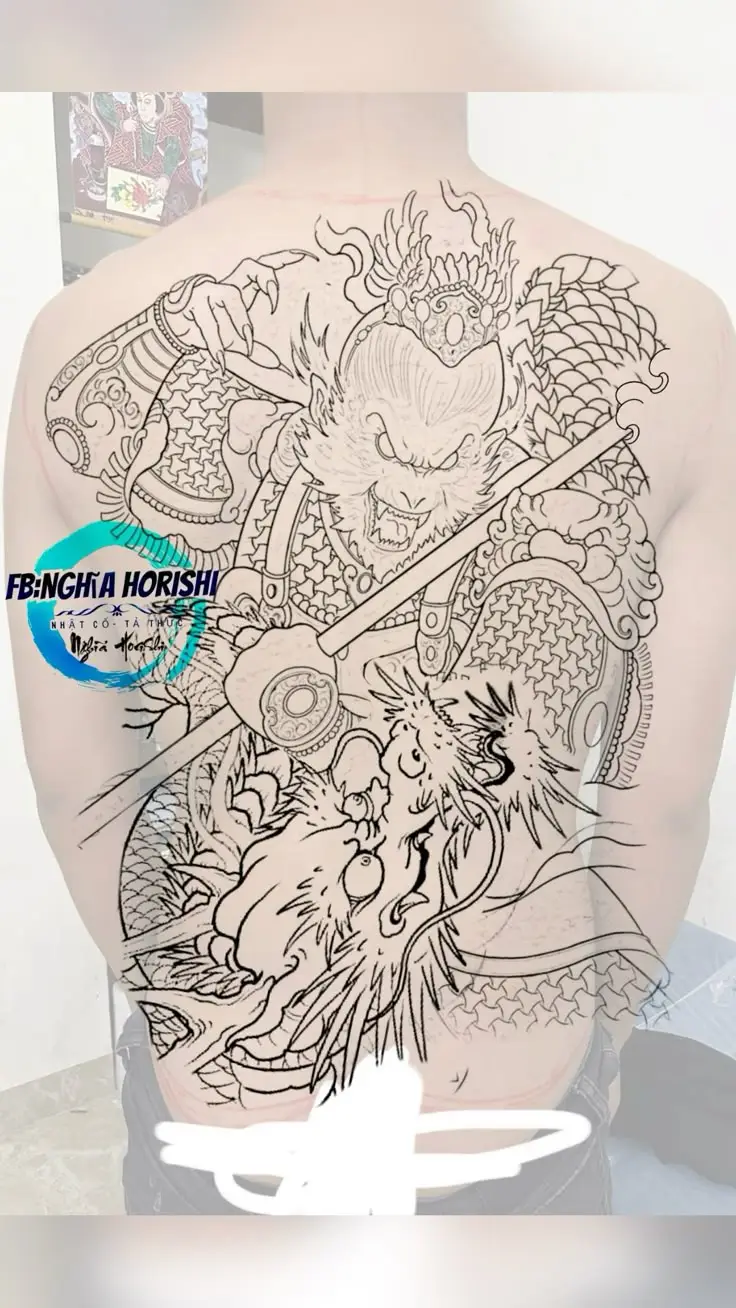 Hình Xăm Ngộ Không Full Lưng: Khám Phá Nghệ Thuật Xăm Hình 56