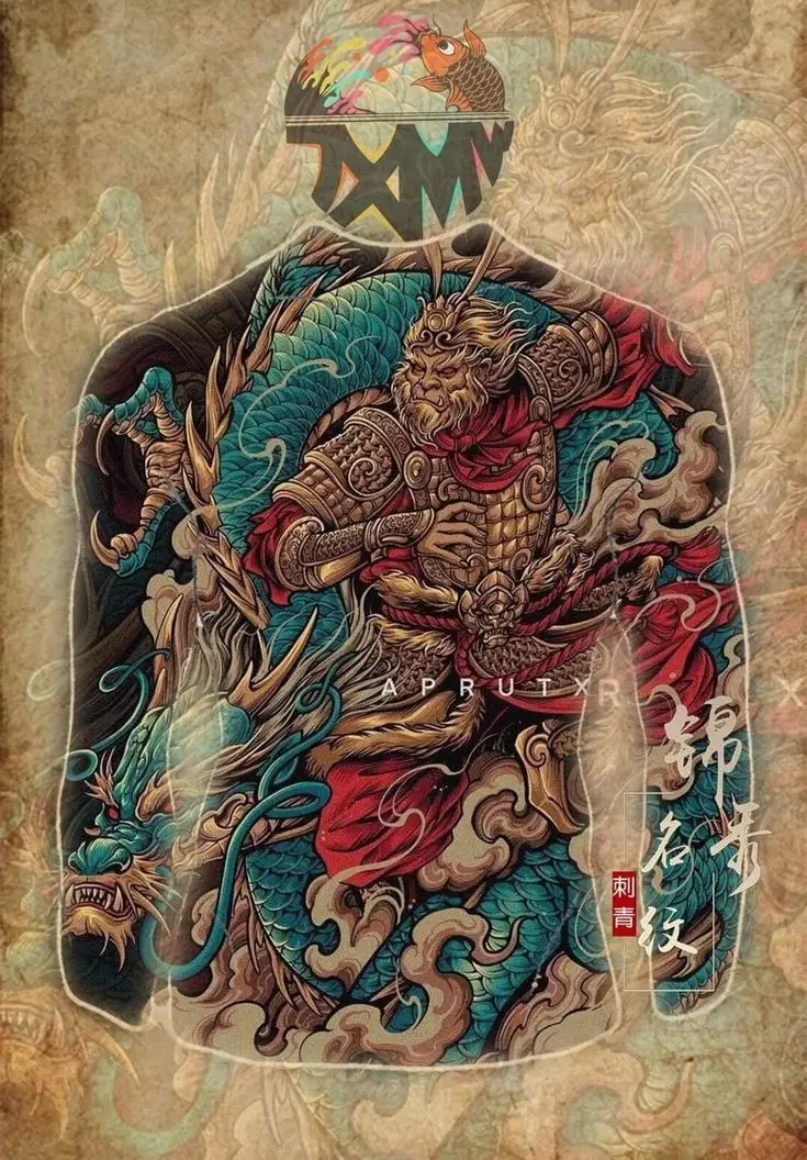 Hình Xăm Ngộ Không Full Lưng: Khám Phá Nghệ Thuật Xăm Hình 57
