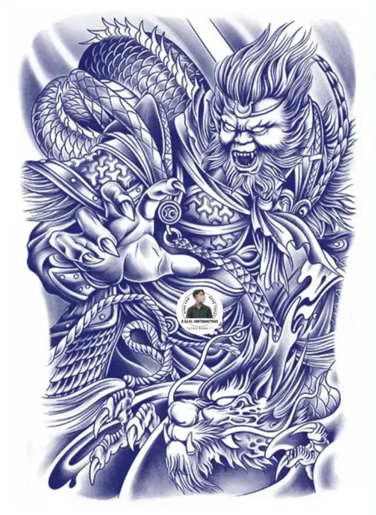 Hình Xăm Ngộ Không Full Lưng: Khám Phá Nghệ Thuật Xăm Hình 63